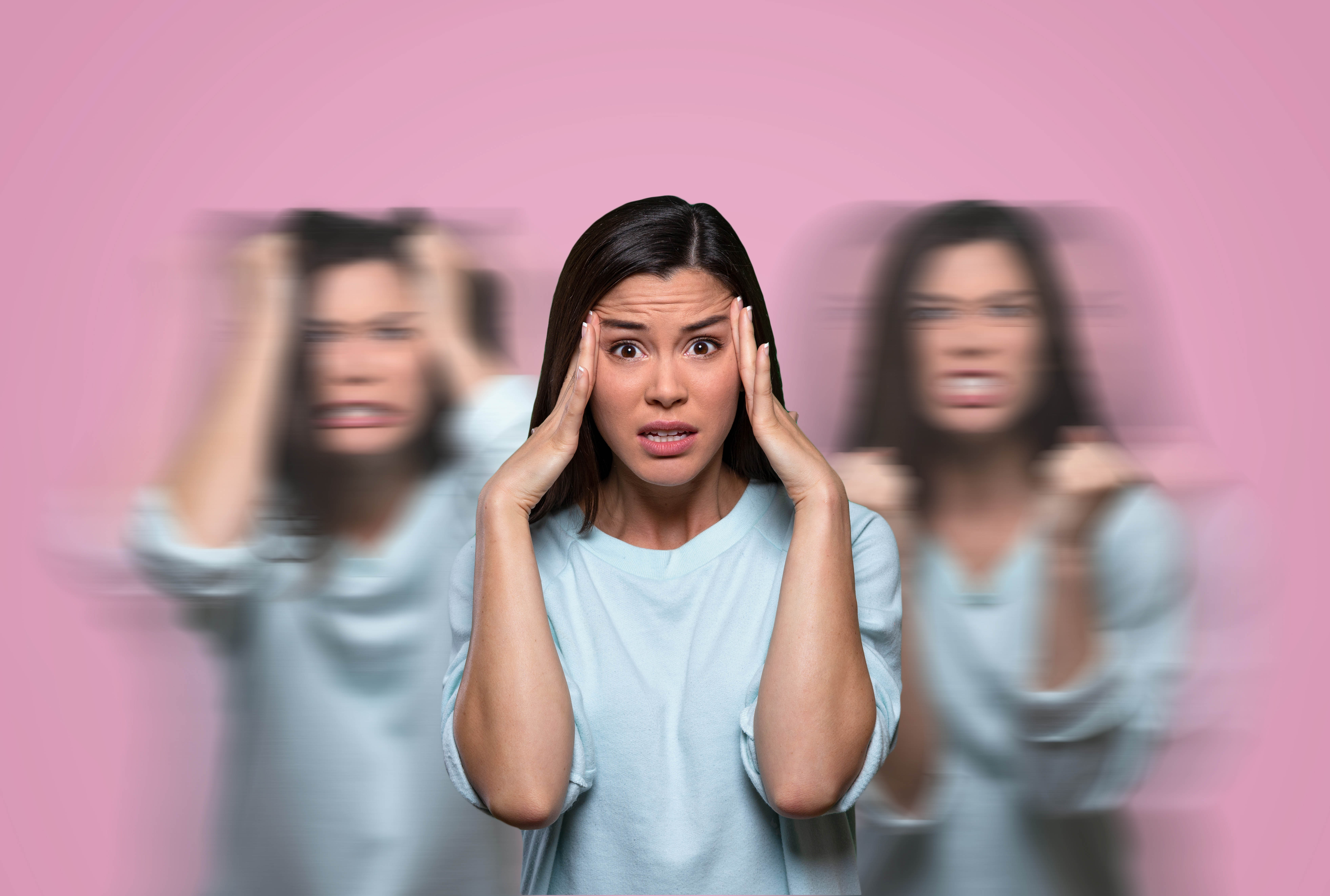 Woman experiencing severe mood swings